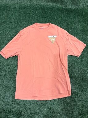 Nike Jordan Air Men’s Coral Pink Short Sleeve Tee with Small Chest Logo